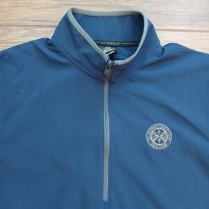 Under Armour Jacket Mens Large Blue Golf‎ St. Andrews CC Boca Raton Stretch Flex